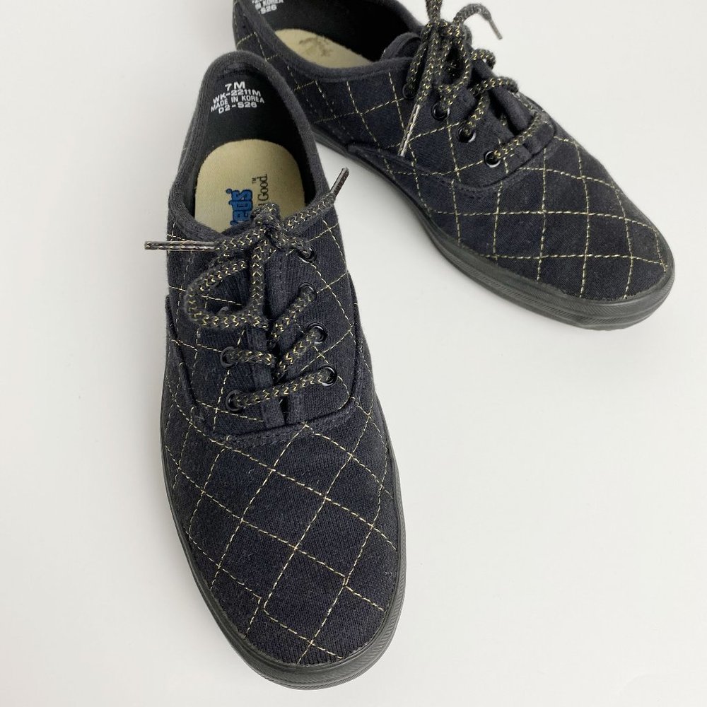 Keds Womens Tennis Shoes Size 7 Golden Quilted